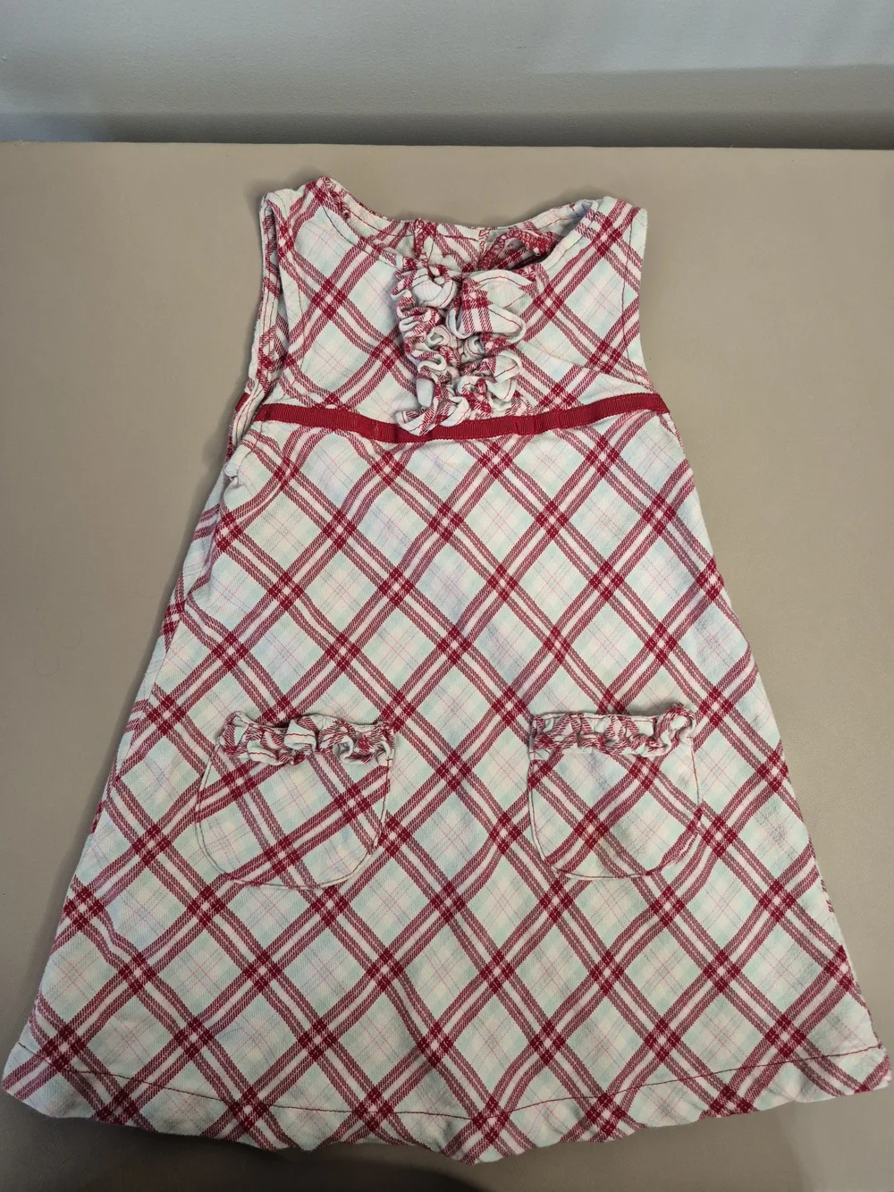 Gymboree Red Plaid Dress & Naartjie Kids Red Leggings Set 12-18 Months